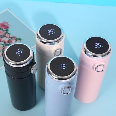 Termo Inteligente de 420ML Botella de Agua de Acero Inoxidable Pantalla Digital LED de Temperatura Tazas Térmicas para Café Tazas de Aislamiento Inteligente