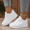Large Size Small White Shoes Female 2025 Spring and Autumn New Thick Bottom Ladies Casual Sneakers