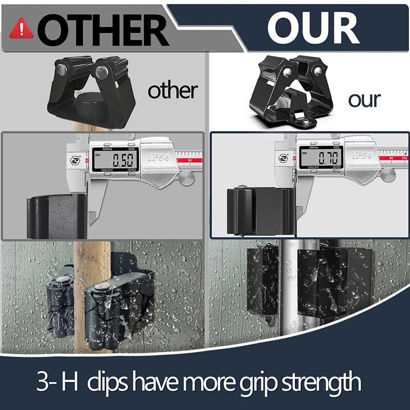 3-H Wall Mounted Broom Holder Multi-Pack Stainless Steel Garden Tool Holder For Home Kitchen Bathroom Garage Tools