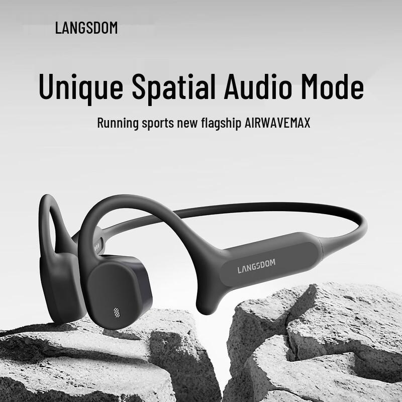 LANSOUND AirWave Pro BE19 Open-Ear Bone Conduction Headphones
