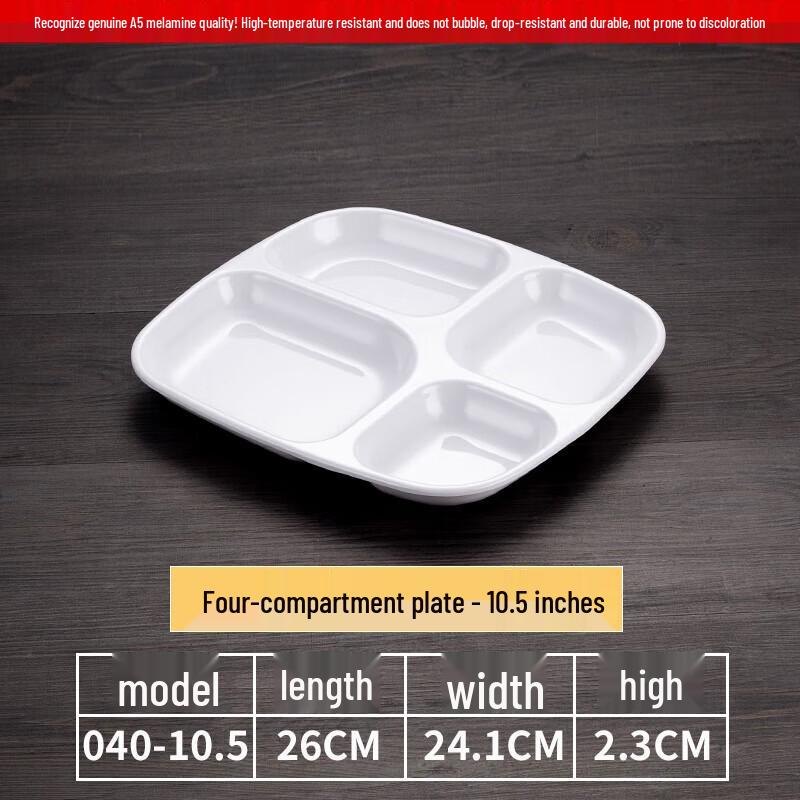 Commercial Melamine Square Dinner Plate (10-pack)