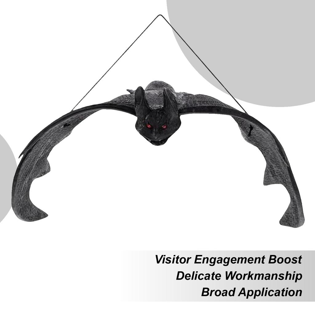 Bat Decor Realistic Spooky Bats Haunted House Props Halloween Ornament For Bedroom Garden Window Living Room Porch Classroom