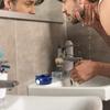 Linkidea Ceramic Shaving Soap Bowl with Wide Large Easy to Lather Wet Shave Cream Bowl for Royal Blue Non-Slip Handle, Mouth, Capacity, Ridges, Razor,