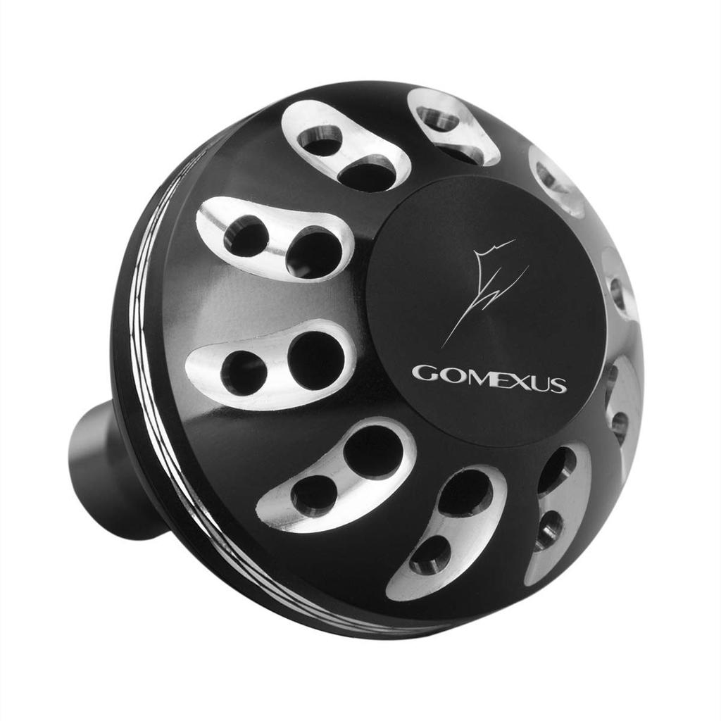 Gomexus 35mm Power Handle Knob for Daiwa Type S and Shimano Type A Reels, Aluminum, for 17 Twin Power XD C3000HG and 18 Caldia LT