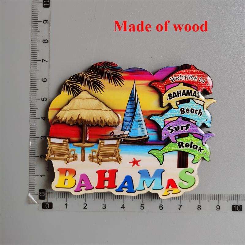Bahamas Fridge Magnets Tourist Souvenirs Magnets for Refrigerators Creative Folk Dance magnetic sticker Home  Kitchen Decoration