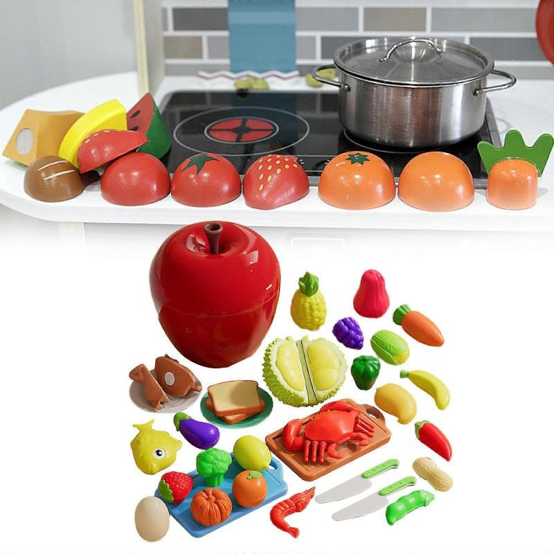 Cutting Play Pretend Food Role Playing Pretend Play Kitchen Pretend Food Set for