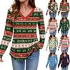 Women Long Sleeve Tops Dressy Casual V Neck Tshirts Basics Tee Vacation Fall Fashion Clothes