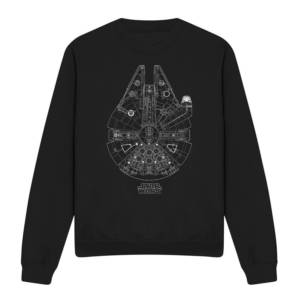 Star Wars Unisex Adult Millenium Lines Sweatshirt