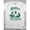 T-shirt Blanc Coton Homme avec Graphique Pigeon "Respectez les Locaux" – Manches Courtes Col Rond Doux Décontracté Streetwear pour Usage Quotidien Urbain