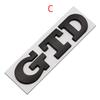3D Metal Letters Car Rear Trunk Badge GTD Logo Emblem