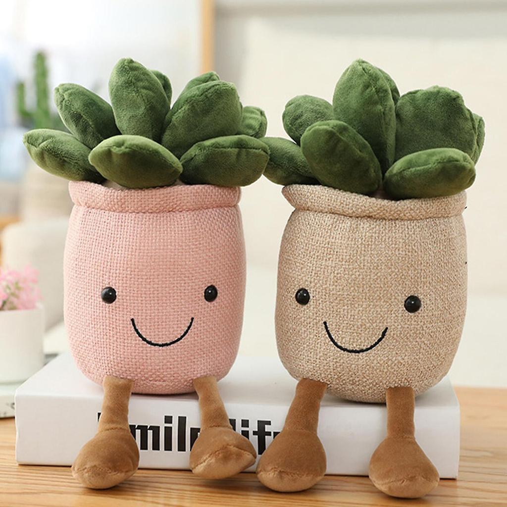 Succulents Plush Toy Pillow Decoration Plant Gift For Kids Flower Tulip Cactus 9.8''