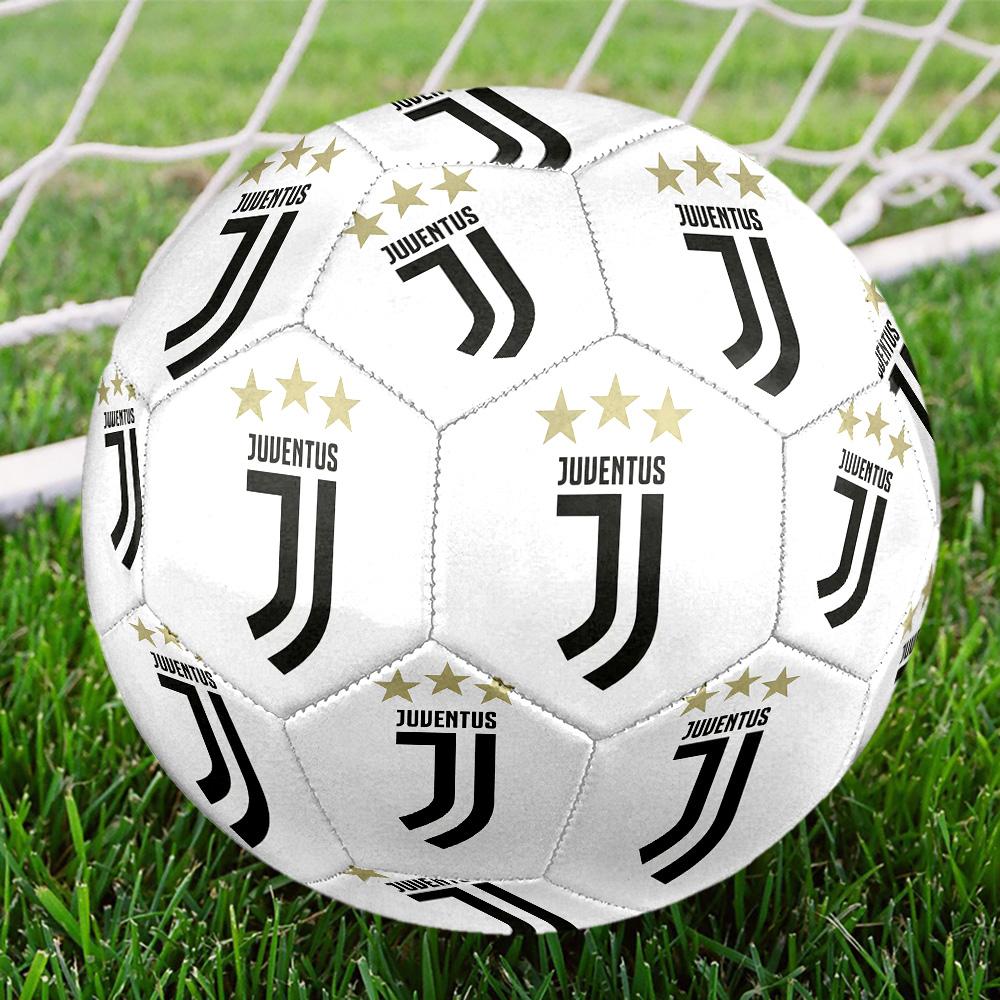 Juventus F.C. Pallone da Calcio Indoor Colorato Per Tutte le Età Cucito a Macchina PVC Pronto per la Competizione Resistente Ad Alto Rimbalzo