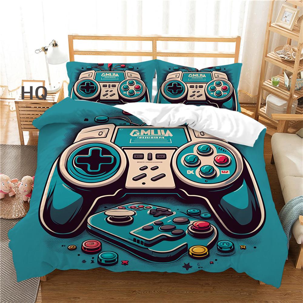 Spielkonsole Bedruckte Bettbezüge Doppelbett Bettwäsche-Set Bezug Mann Kind Design Hochrangige Heimtextilien