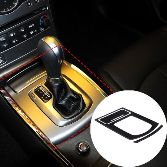 Glossy Piano Black Water Cup Holder Trim Sticker For Infiniti G37 G25 G35 07-13