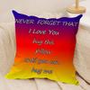 Funny Hug Me Cushion Cover Soft Plush Fabric DoubleSided Printed Cushion Covers for All Seasons Modern Home Decor