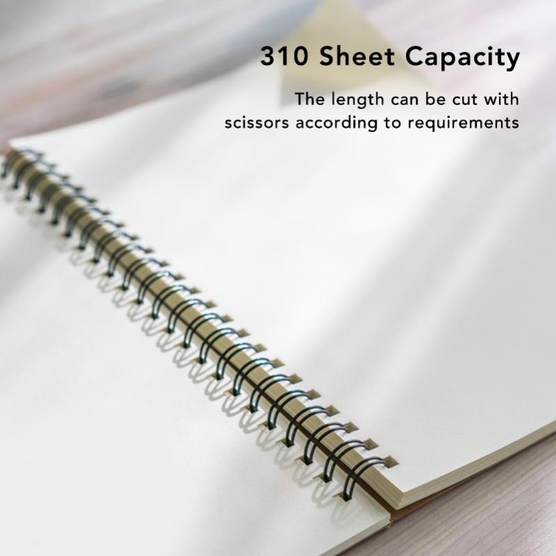 18 Pcs Spiral Binding Coil 38mm Diameter 48 Loop 4:1 Pitch 310 Sheet Capacity Spiral Binding Spine For A4 Paper