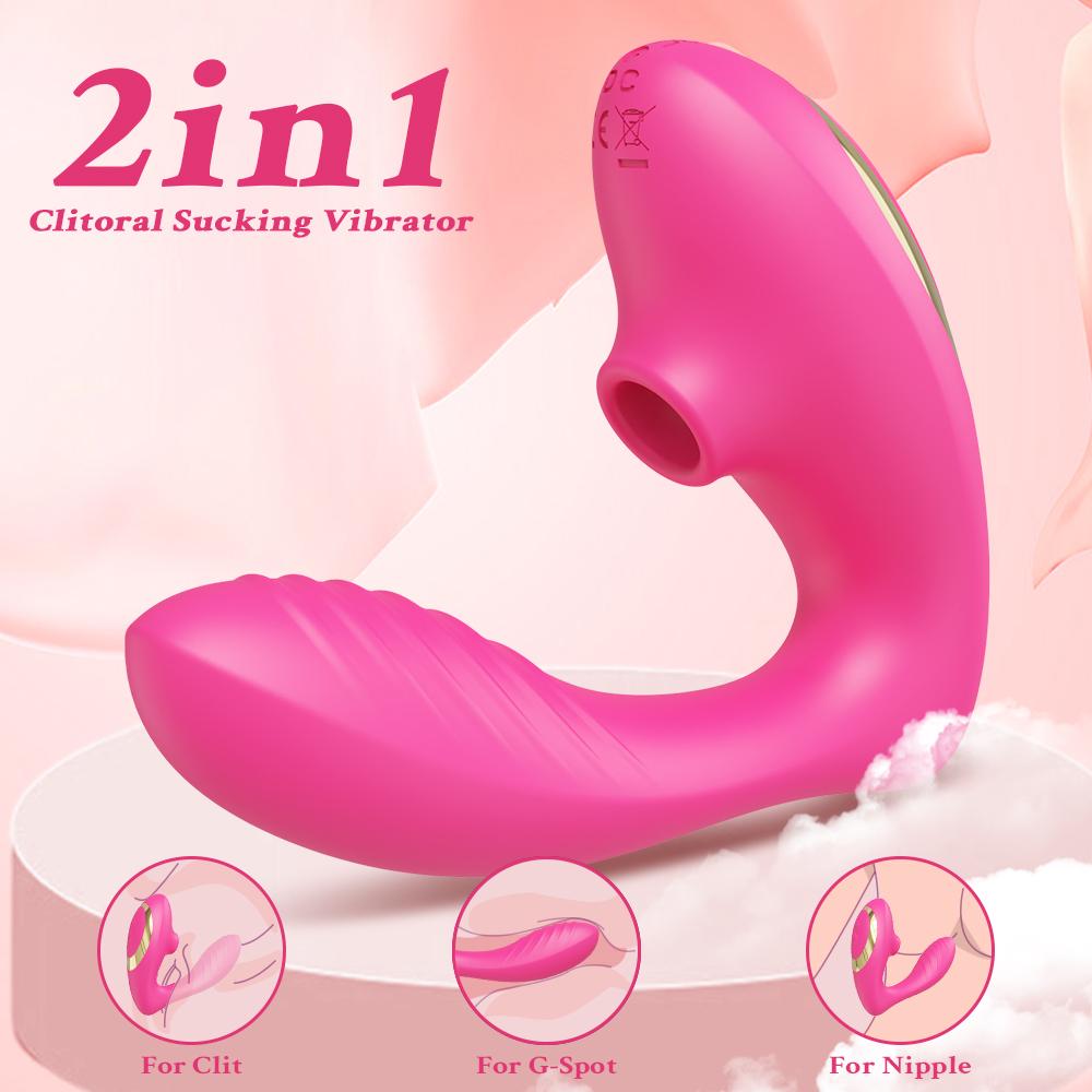 Leistungsstarker Saugvibrator Sexspielzeug für Frauen G-Punkt Oralsex Klitoris Klitorale Vagina Stimulator Sauger Erwachsenenprodukte 18+18+