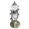 Sand Timer With Stand Vintage 15 Min Engraving Embossed Golden Hourglass Timer for Shelf Decor