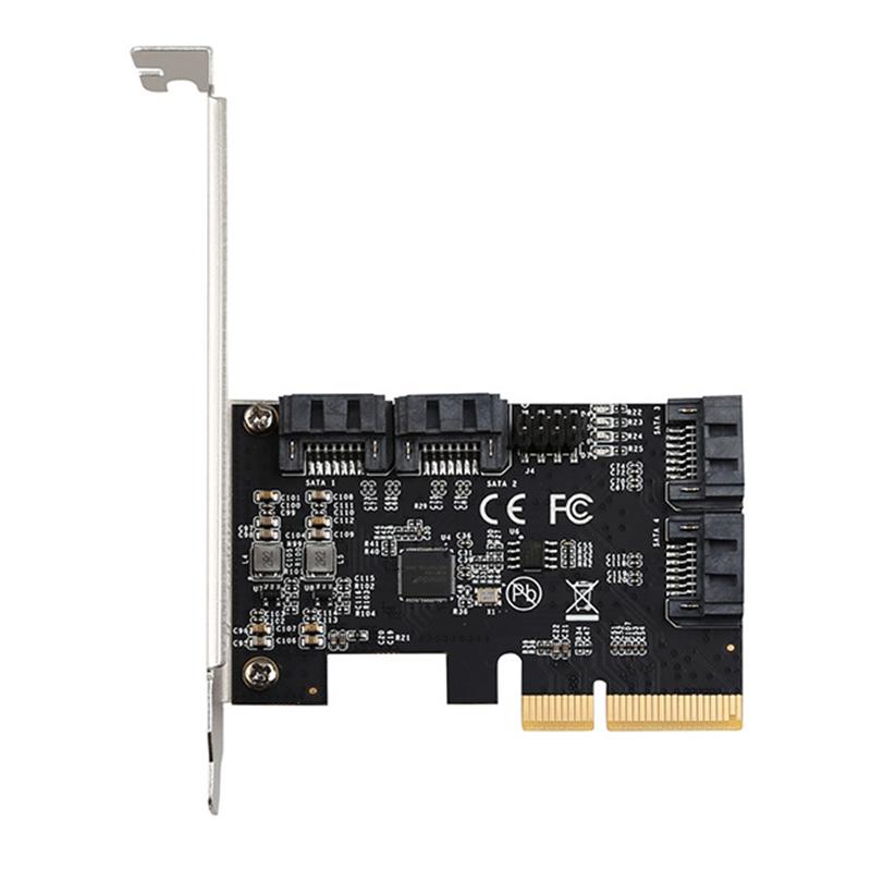 

TXB170 PCIE to SATA Bootable SSD Solid State Drive Adapter Card PCIE X4 to 4-port SATA3.0 Expansion Card As Shown A