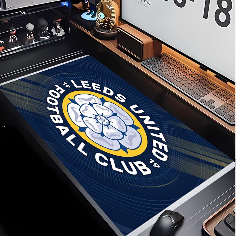 Leeds United Fußballmuster Mauspads Nicht?Rutschfestes Gummi-Basis Gaming-Mauspad Für Schreibtisch Büro Zuhause