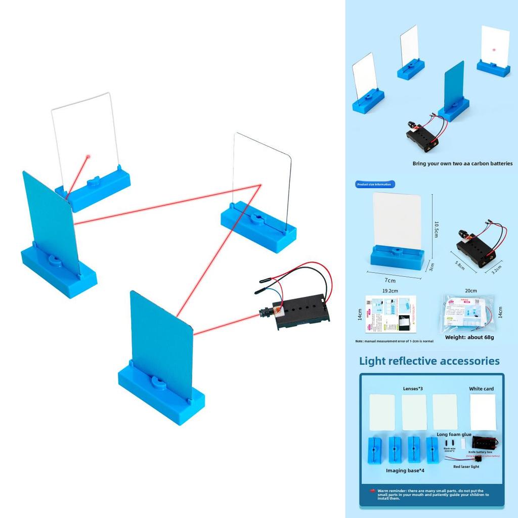 Expérience Scientifique de Physique Kit DIY Réflexion de la Lumière Pour Enfants Jouet STEM Éducatif