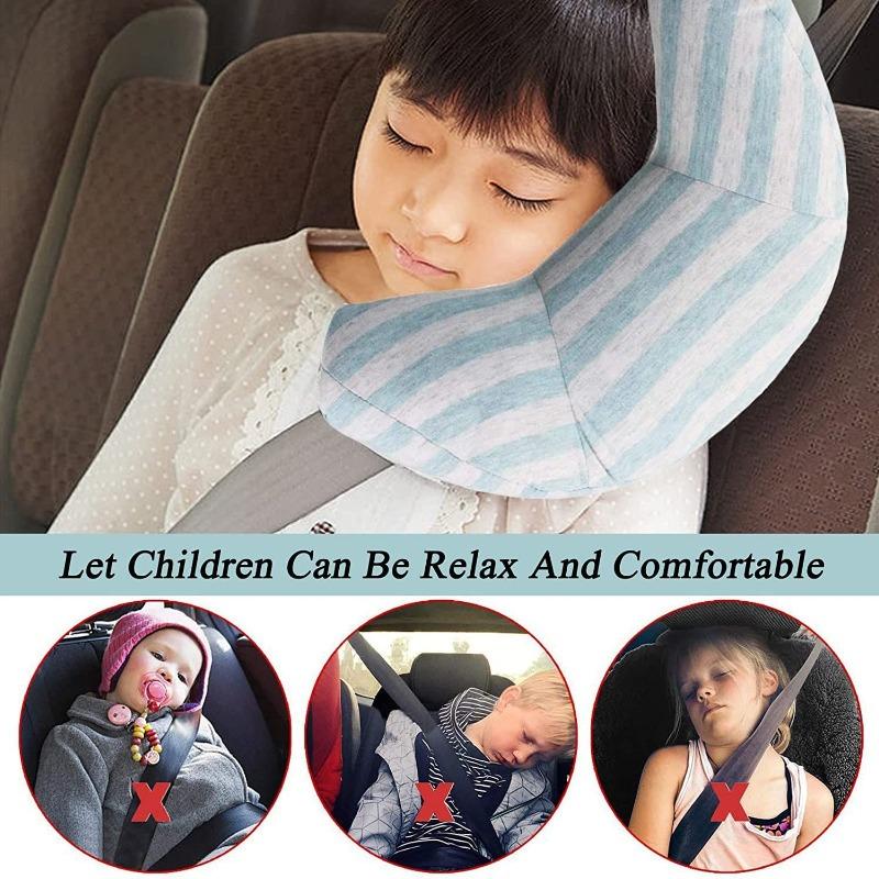 

Car Seat Safety Belts Pillow Strap Headband Shoulder Support Car Pillow Neck Headrest Cushion Children Baby Kids зелений