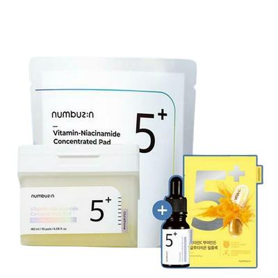 No.5+ Vitamin-Niacinamide Concentrated Pad 70P Special Set (+Refill 70P, No.5+ Serum 7mL, No.5+ Sheet Mask)
