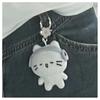 Cute Headphones Kitten Couple Keychain Mini Crying Cat Doll Plush Keyring Cartoon Dog Bee Bag Pendant Charms Backpack Decoration