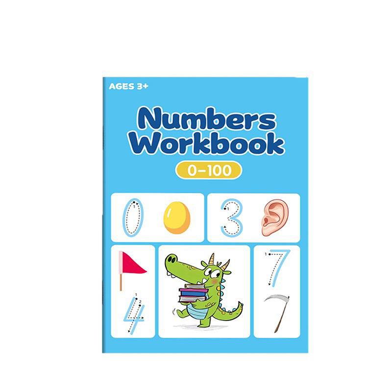 48 Pages Number Excercise Books Writing Learning Math For Kids Children'S Kindergarten Exercises Calligraphy Practice Book Gifts