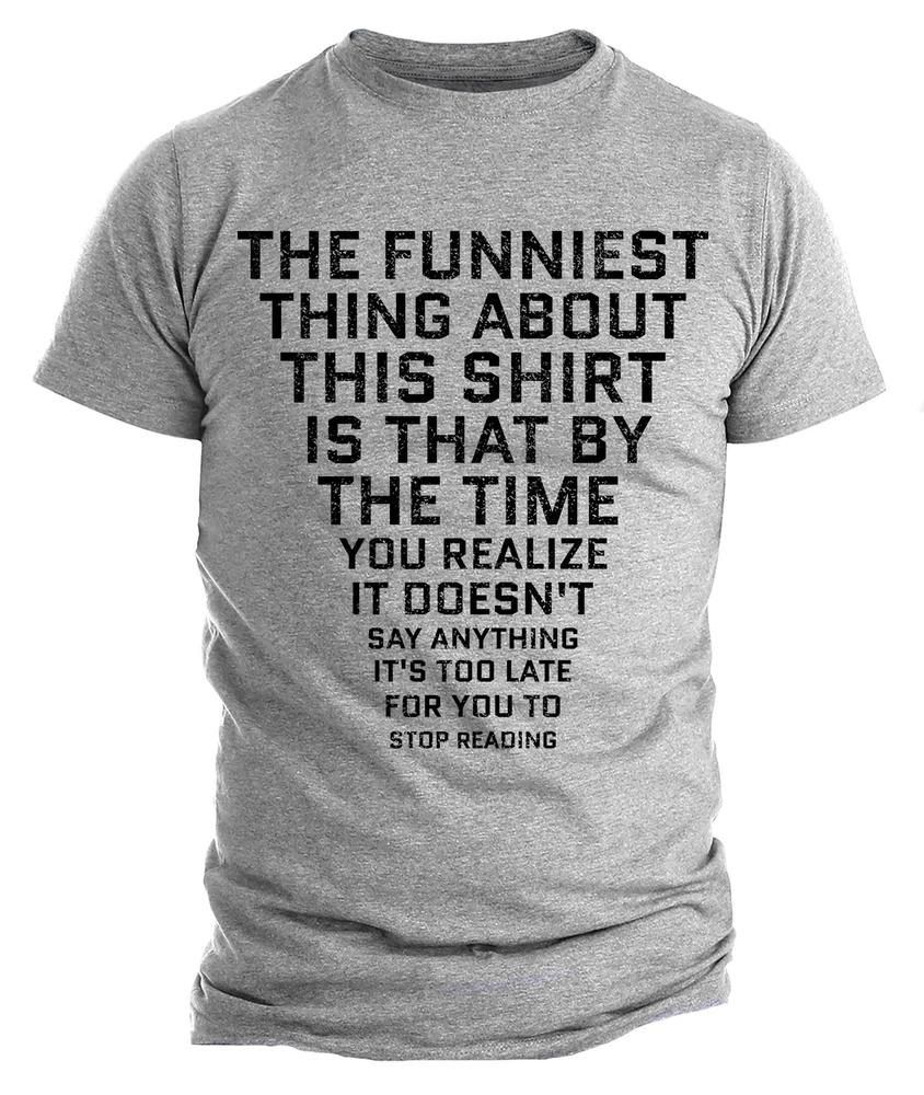 Mens Humorous Graphic TShirt Joke Sarcastic Graphic Novelty Funny T Shirt S