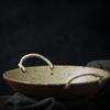 Ruhan Retro Jingdezhen Ceramic Divided Serving Plate with Handles