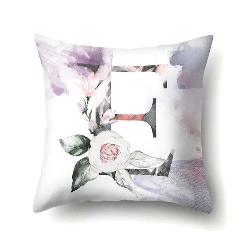 Home Bedroom Sofa Car Decorative Pillowcase Floral Letter  Plant Tree  Cushion Cover