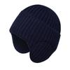 Winter outdoor warm hat men's and women's same thickened knitted wool hat cold-proof ear protector pullover hat
