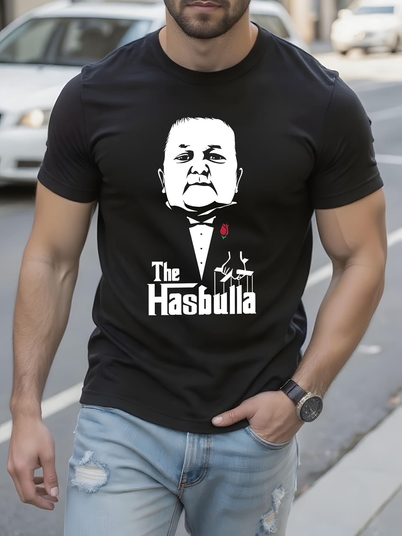 Funny Tshirt Funny Hasbulla Godfather Anime Graphic Tee -... L