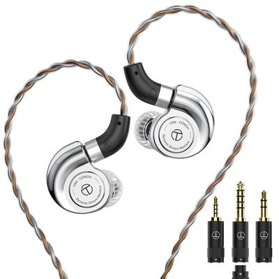 TRN Conch Monitor Earphones Canal Type Earphones DLC Diamond Carbon Vibration Membrane 1DD Ear Monitor High Sound Isolation IEM High Resolution