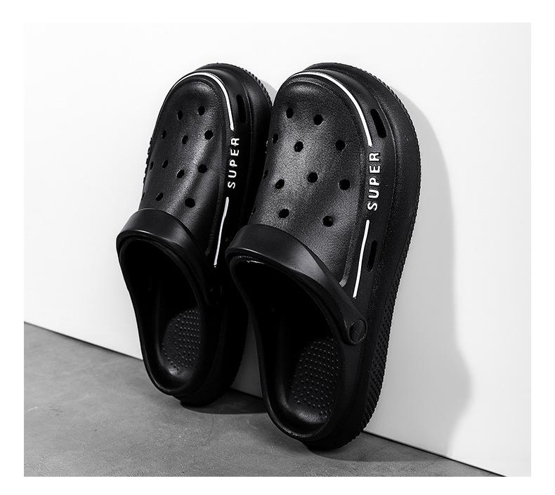 Men's Summer Slip-Resistant Closed-Toe Garden Sandals with Soft Sole