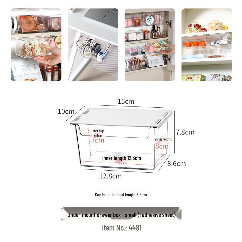 Armoire Miroir de Salle de Bain en Acrylique & Support de Rangement pour Cosmétiques