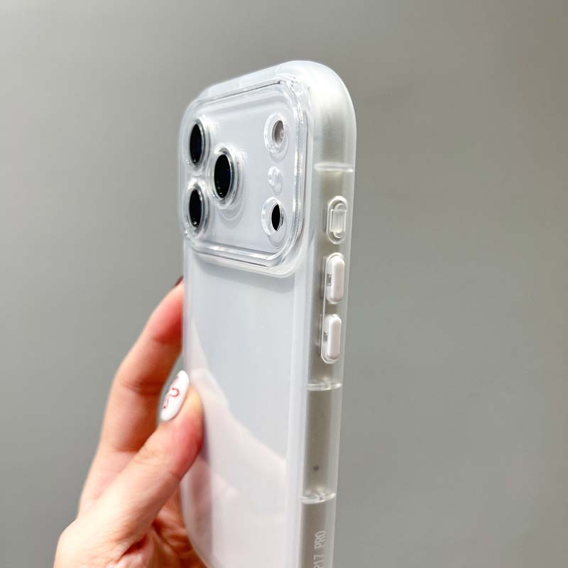 Transparent Silicone TPU Phone Case for IPhone 17 Air 16 15 14 13 12 Pro Max Soft Airbag Shock Bumper Funda