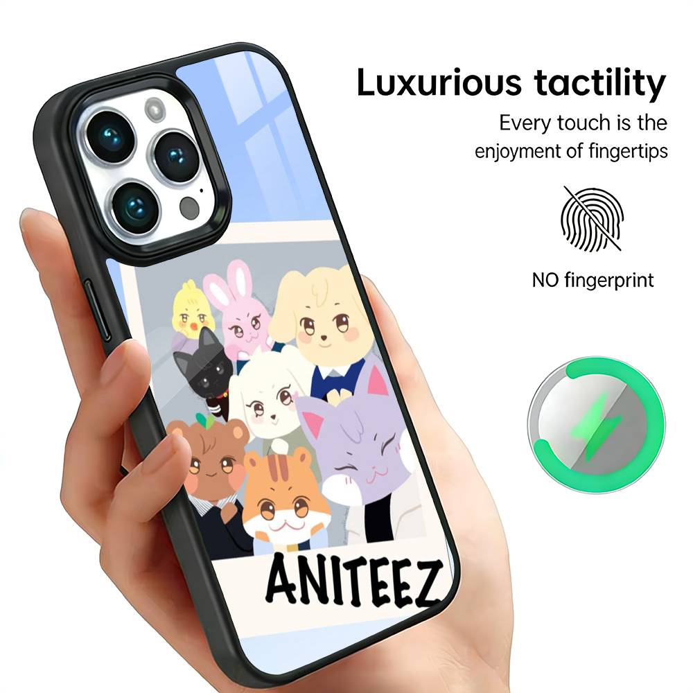 A-ANITEEZ Cute Phone Case For iPhone17,16,15,14,13,12,11 Plus,Pro Max For Magsafe Wireless Charging iPhone14Plus