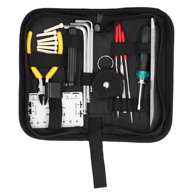 23PCS Guitar Repairing Tool Kit Including Hex Wrench Ruler Gauge for Instrumetnt Maintenance
