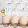 Organizator de ouă cu rabat automat, suport pentru ouă cu 3 niveluri, 30 de bucăți, recipient pentru depozitarea ouălor pentru ușa laterală a frigiderului sau blat