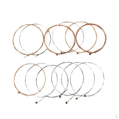 Paket/12 Adet Gitar Telleri 12 Telli Halk Aksesuarı için Hızlı Tepki