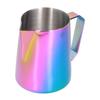 Coffee Frothing Cup Colorful 600ml Milk Frothing Pitcher 304 Stainless Steel Steaming PitcherWith Label