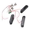 E-Gitarre Single Single Single Coil Pickup Kupferdraht Schwarz Einstellbarer Gitarren-Pickup für ST