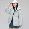 Milk purple down jacket for women's winter, new short thickened bread jacket high-end coat