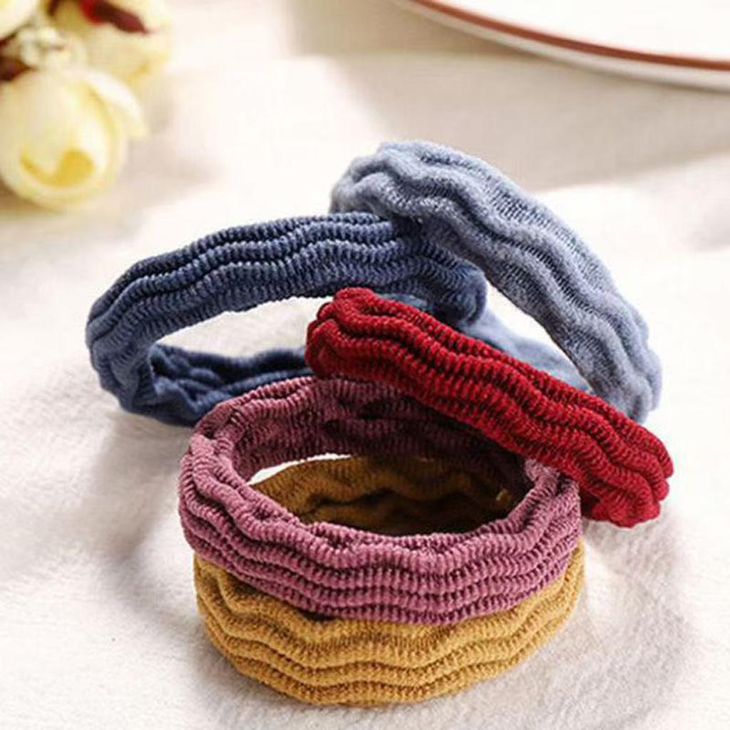 50PCS Seamless Hair Bands Simple Style High Elasticity Hair Ties Solid Color Hair Band for Women Girls No Slip Ponytail Holders