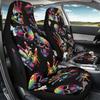 Universal Auto Seat Covers Digital Print Abstract Patterns Waterproof Airbag Compatible Front Rear Seat Protectors Full Set