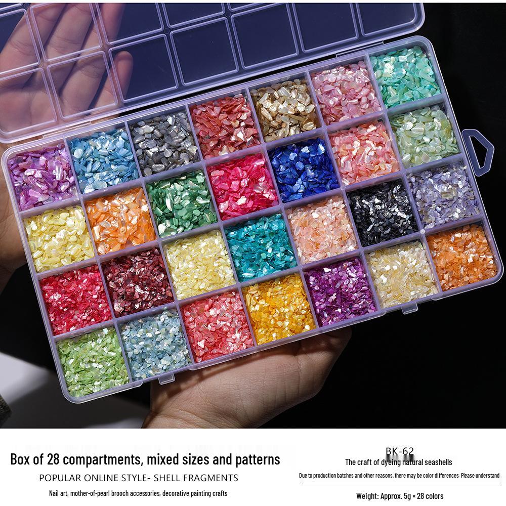 Mother-of-Pearl Shell Nail Art & Brooch Hairpin DIY Craft Kit