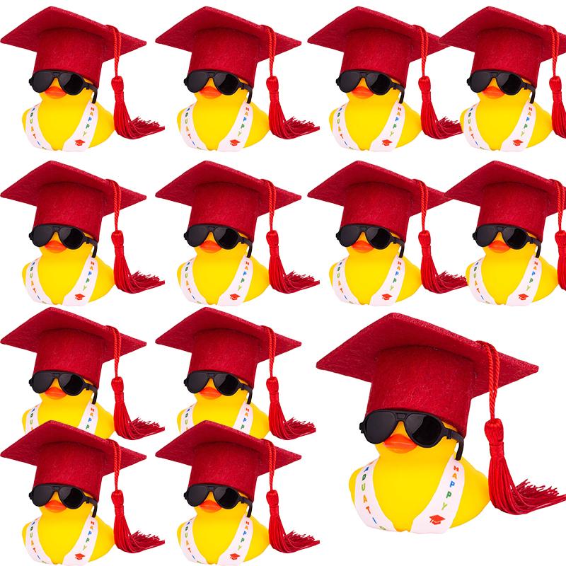 48 Set Graduation Rubber Ducks With Grad Cap Rubber Duck Graduation Party Duck Graduation Cap Duck For Student Graduation Gifts