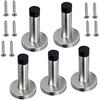 5X Door Stoppers, STAINLESS STEEL Door Stops, with Rubber, Safety for Child's Fingers (5 Door Stoppers)